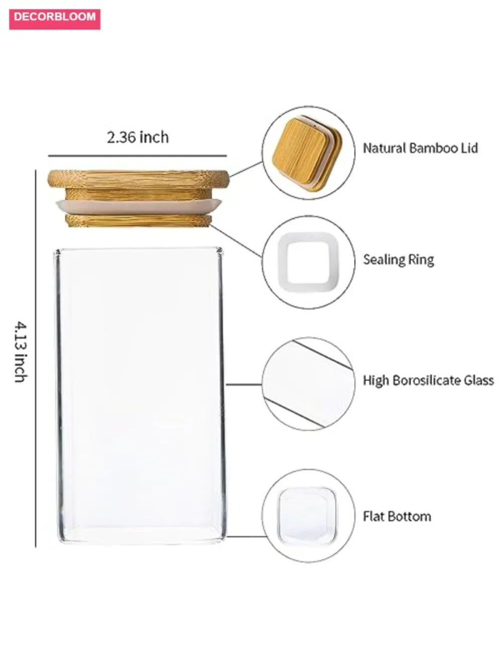 16 Pc 9oz Glass Spice Jars with Bamboo Lids & 275 Labels, Airtight Seasoning